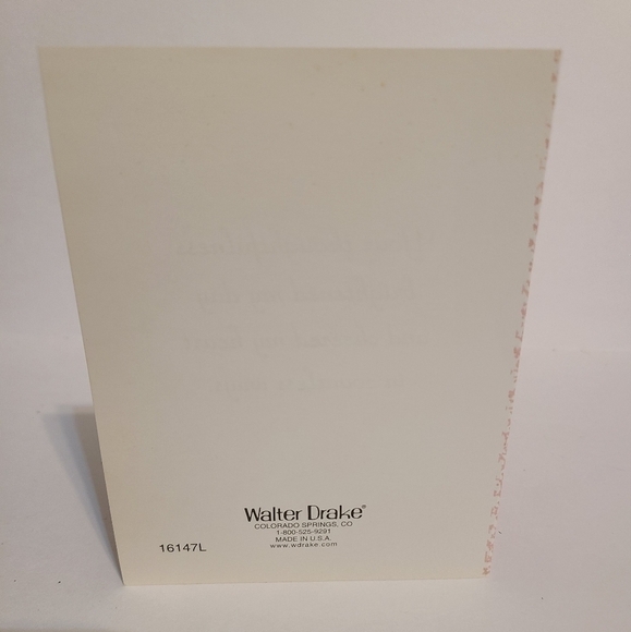 Vintage Walter Drake | Pink Flowers Thank You Card - Picture 4 of 5